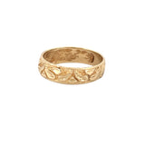 14K Gold Nugget Pattern Band
