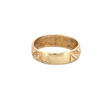 14K Gold Nugget Pattern Band
