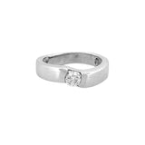 14K Gold Curved Mens Diamond Band