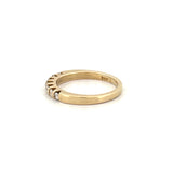 14K Gold Thick U Prong Diamond Band