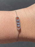 14K Gold Sliding Diamond Bracelet