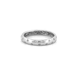 14K Gold Two Row Diamond Inset Ladies Band