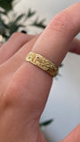 14K Gold Nugget Pattern Band