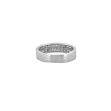 14K Gold Two Row Channel Set Diamond Band