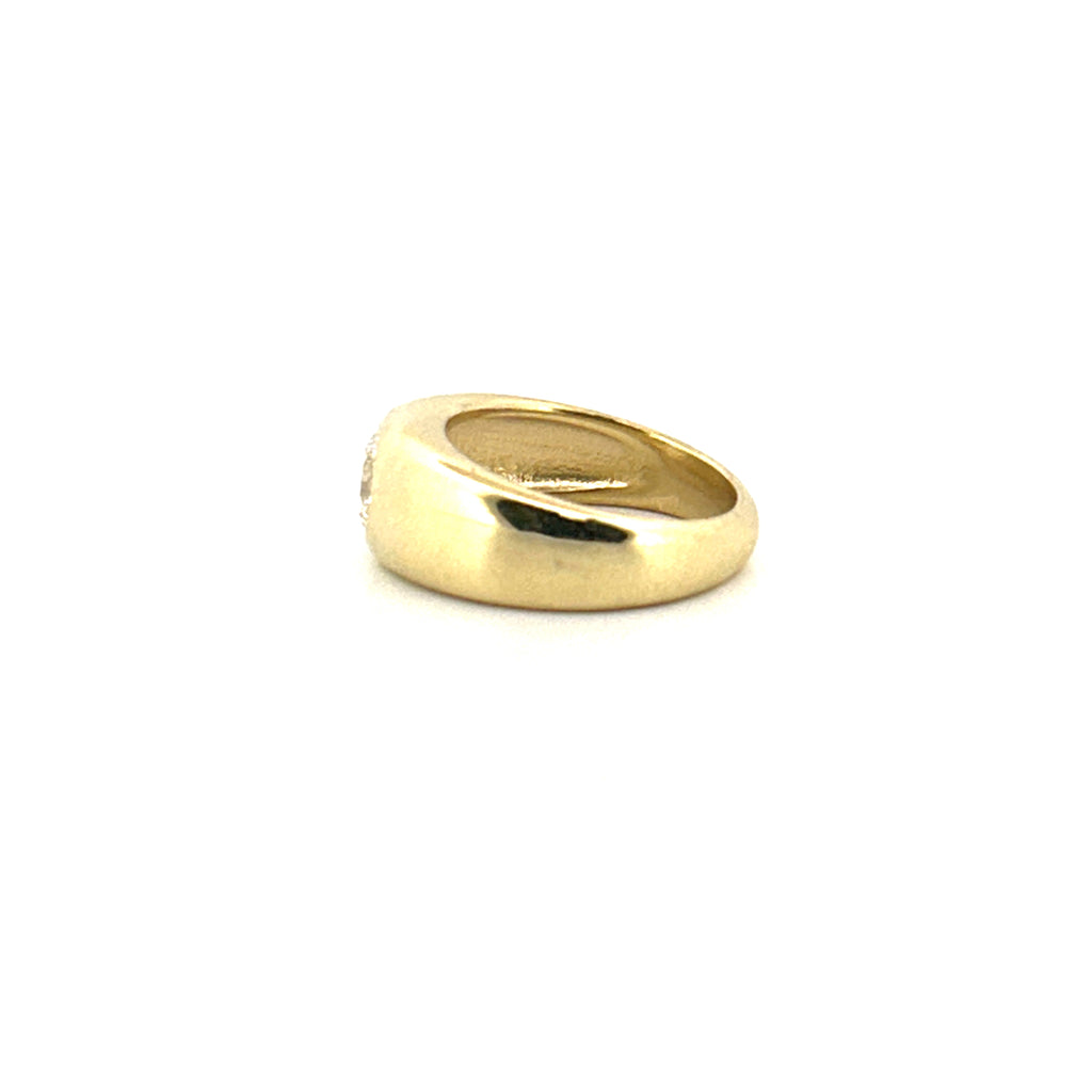 14K Gold Chunky 1.00 Carat Lab Grown Diamond Engagement Ring