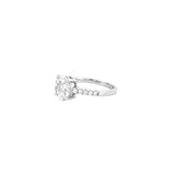 14K Gold Round Cluster Natural Diamond Engagement Ring