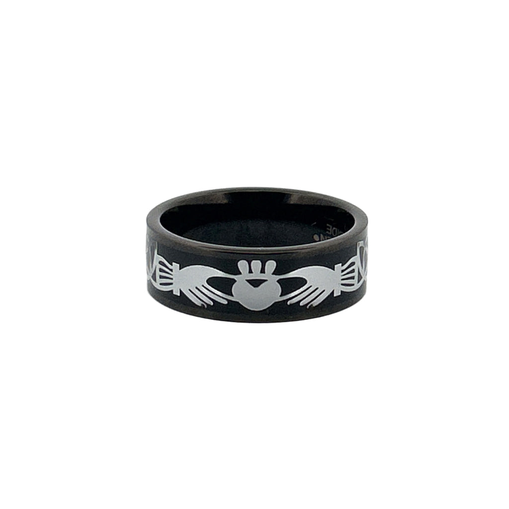 The Claddagh Tungsten Band