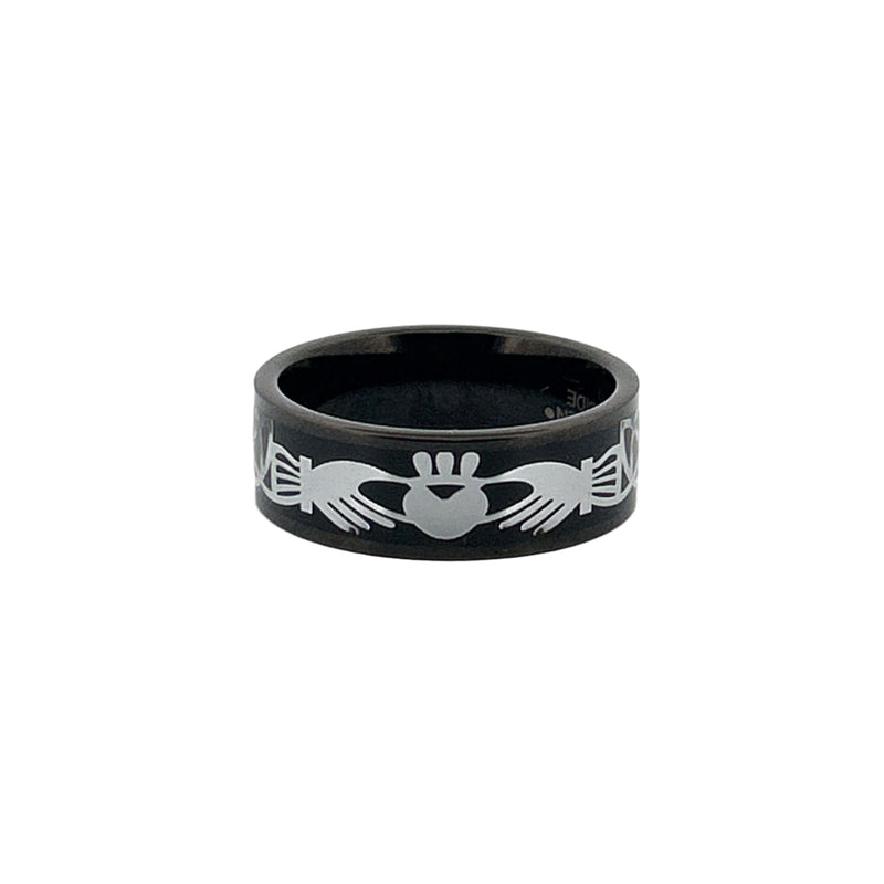 The Claddagh Tungsten Band