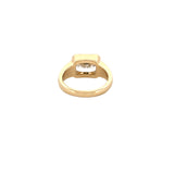 14K Gold East West 3.00 Carat Lab Grown Radiant Diamond Bezel Engagement Band
