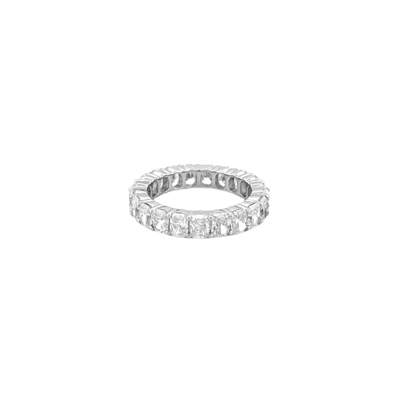 14K Gold 4.2MM Lab Grown Cushion Diamond Eternity Band