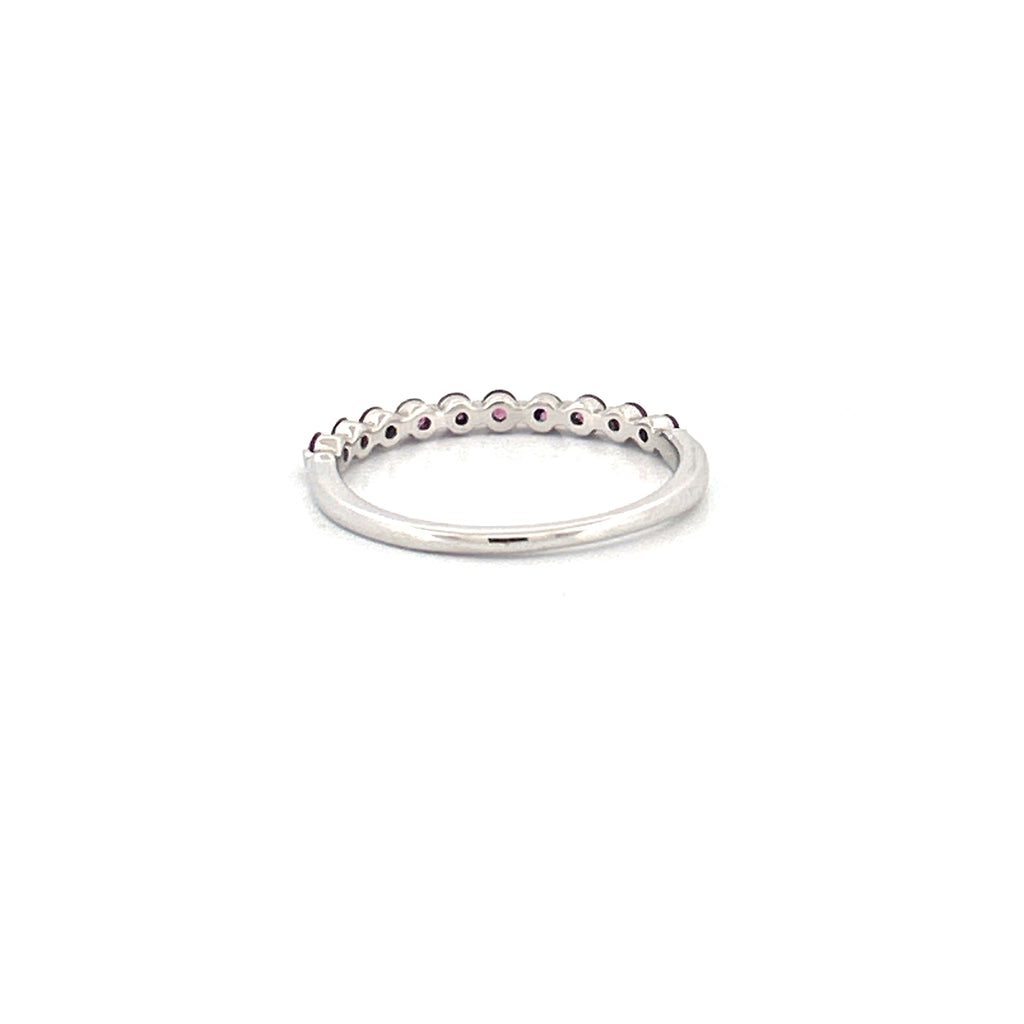 14K Gold Single Prong Pink Sapphire Ring