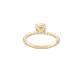 14K Gold 1.50 Carat Natural Round Cut Diamond Single Prong Engagement Ring