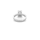 14K Gold 2.00 Carat Lab Grown Radiant Diamond Under Halo Cathedral Engagement Wedding Set