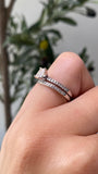 14K Gold 0.50 Carat Natural Emerald Diamond Channeled Wedding Set
