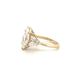 14K Gold 3.00 Carat Lab Grown Marquise Diamond Hollyberry Engagement Ring