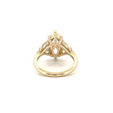 14K Gold 3.00 Carat Lab Grown Marquise Diamond Hollyberry Engagement Ring
