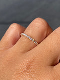 14K Gold U-Prong Diamond Band