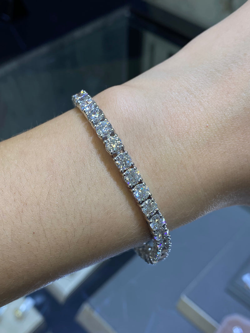 14K Gold 5MM Lab Grown Diamond Tennis Bracelet