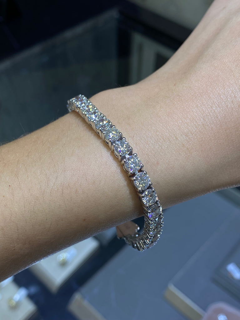 14K Gold 5MM Lab Grown Diamond Tennis Bracelet