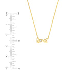 14K Gold Mini Diamond Love Pendant Necklace