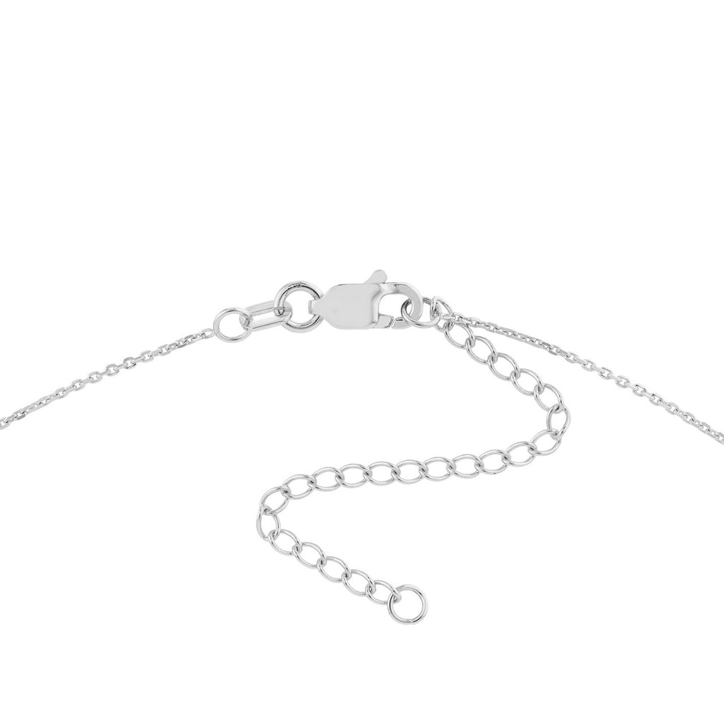 14K Gold Diamond Lariat Vertical Bar Pendant Necklace
