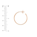 14K Gold 25MM Hoops