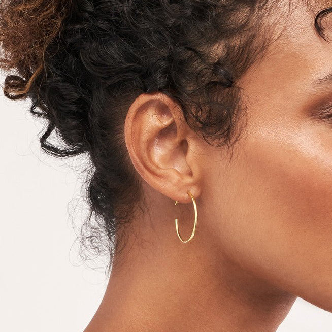 14K Gold 25MM Hoops