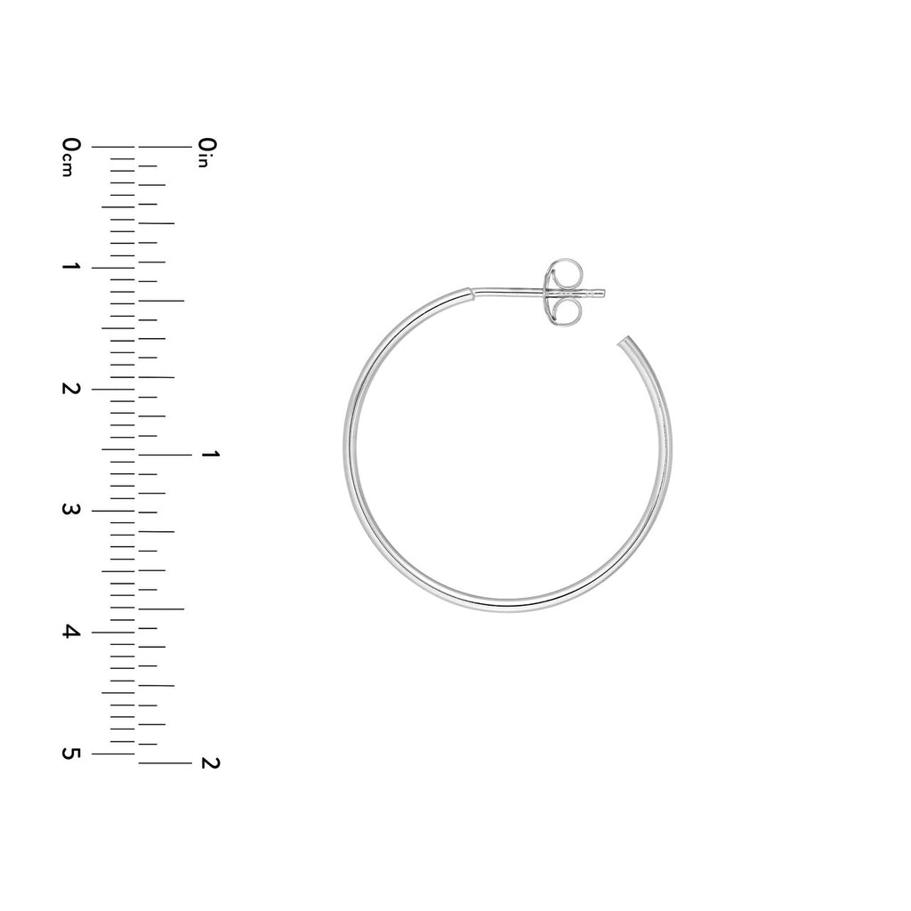 14K Gold 25MM Hoops