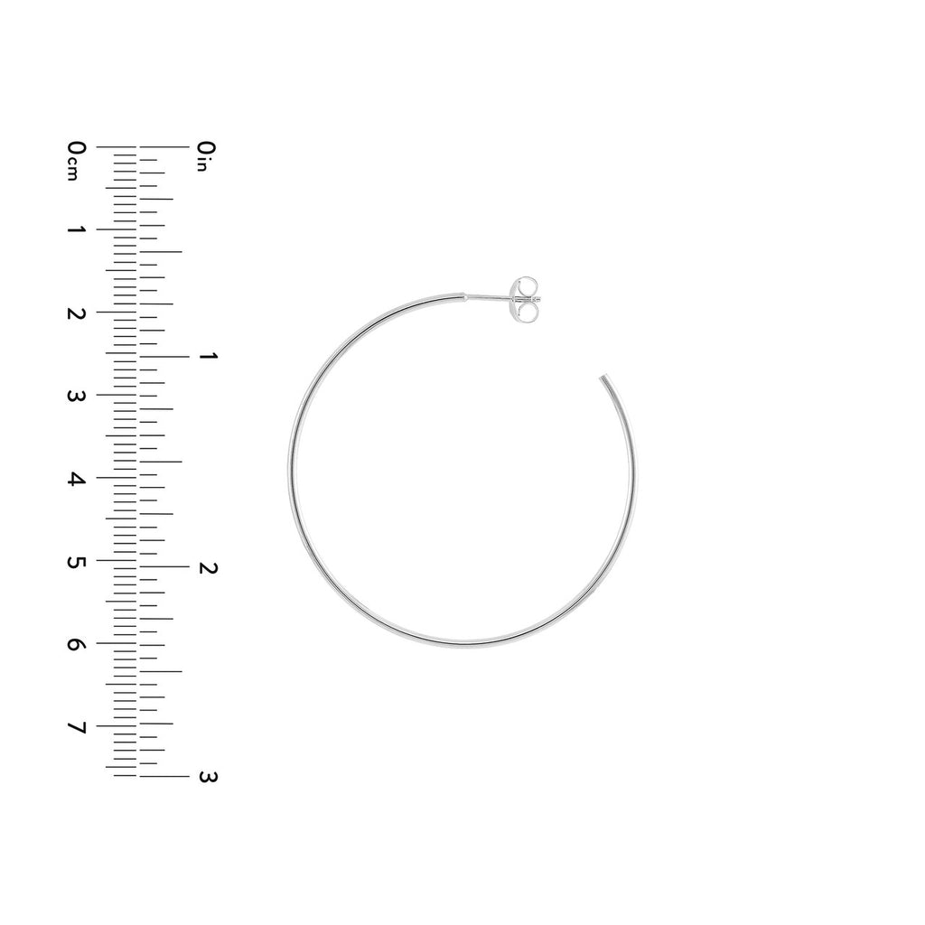 14K Gold 40MM Hoops