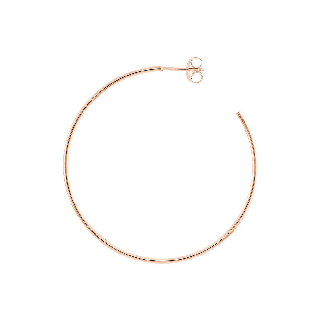 14K Gold 40MM Hoops