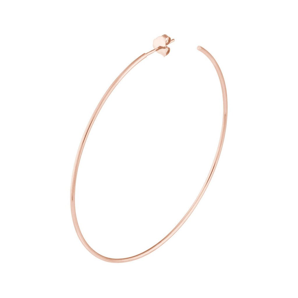 14K Gold 60MM Hoops