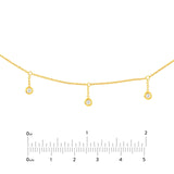 14K Gold Diamond by the Yard Drop Choker
