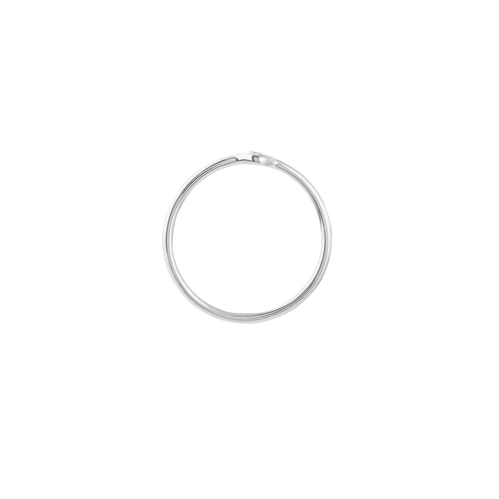 14K Gold Solo Round Bezel Diamond Band