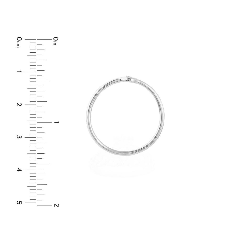 14K Gold Solo Round Bezel Diamond Band