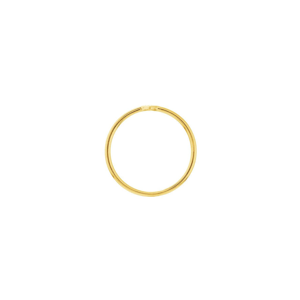14K Gold Solo Pear Bezel Diamond Band