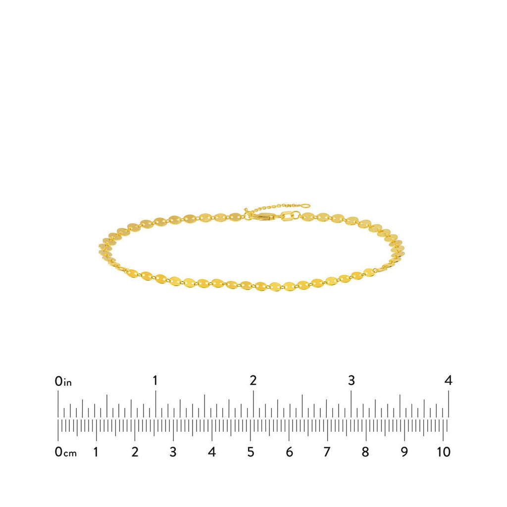 14K Gold Mariner Anklet
