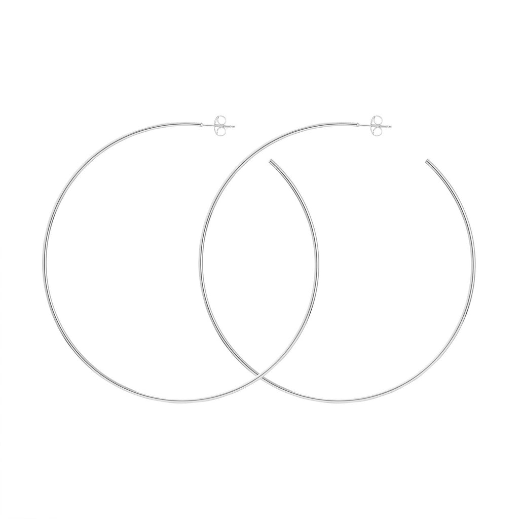 14K Gold Thin Hoop Earrings