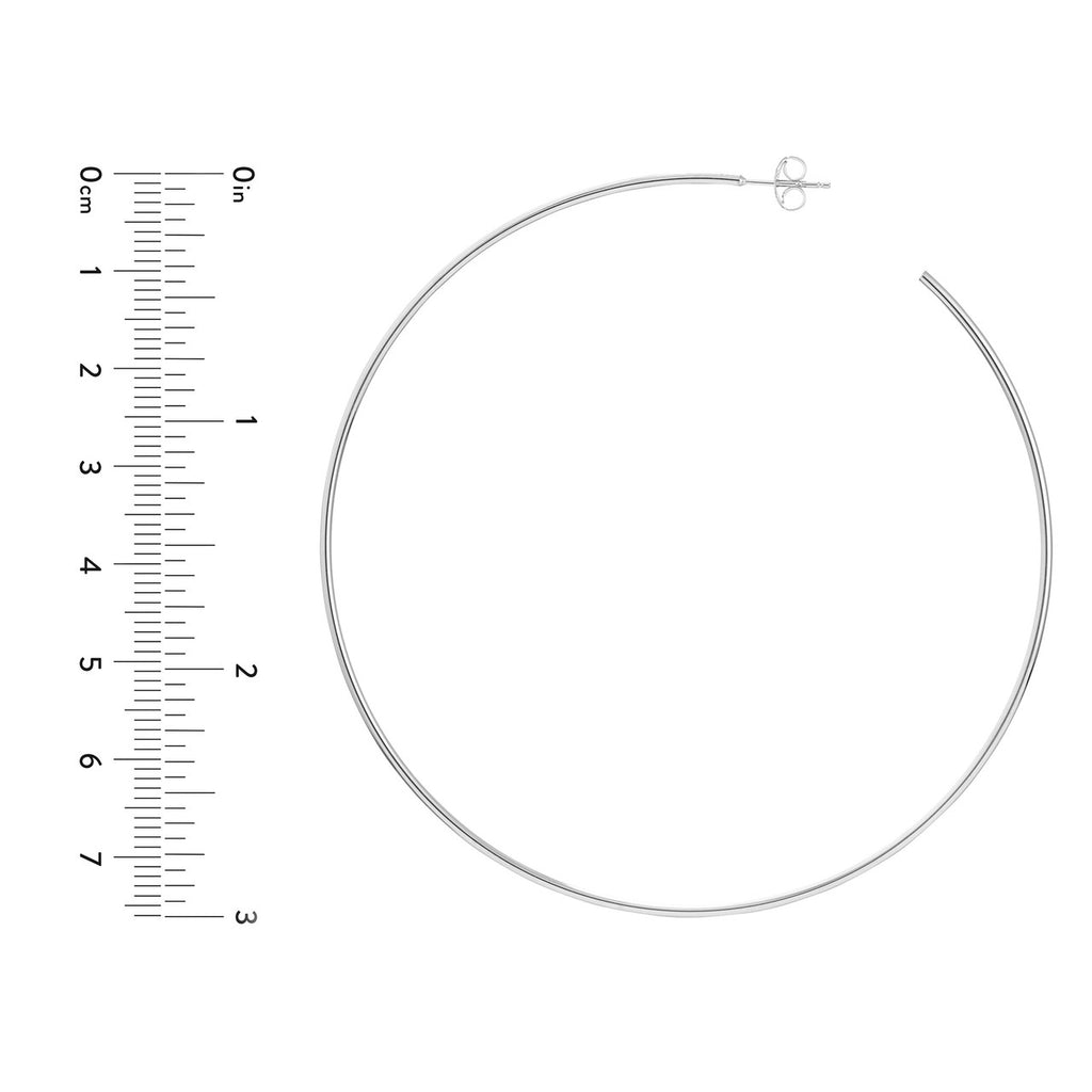 14K Gold Thin Hoop Earrings