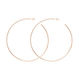 14K Gold Thin Hoop Earrings