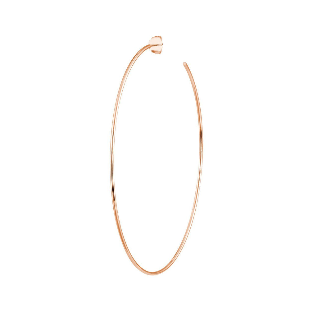 14K Gold Thin Hoop Earrings