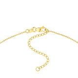14K Gold Two Row Diamond Drop Diamond Cut Ball Necklace