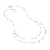 14K Gold Diamond Bezel Bead Chain Necklace