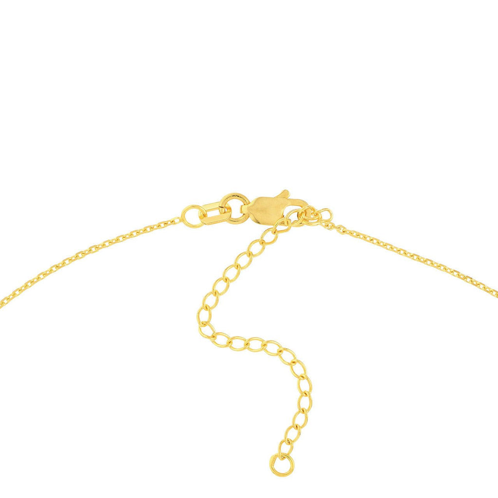 14K Gold Diamond Spear Drop Necklace