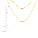 14K Gold Layered Diamond Bezel Necklace