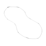 14K Gold Diamond Bezel and Bar Necklace