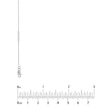 14K Gold Diamond Bezel and Bar Necklace