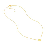 14K Gold Mini Crown Pendant