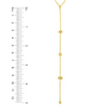 14K Gold Diamond Multi Shape Charms Y-Necklace