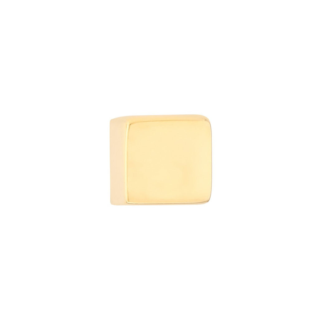 14K Gold Mini Cube Stud Earrings