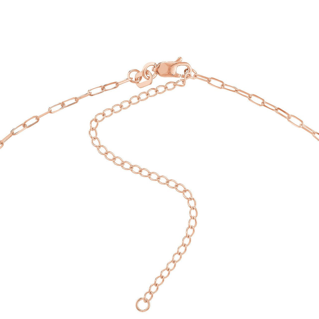 14K Gold 1.7MM Paper Clip Choker